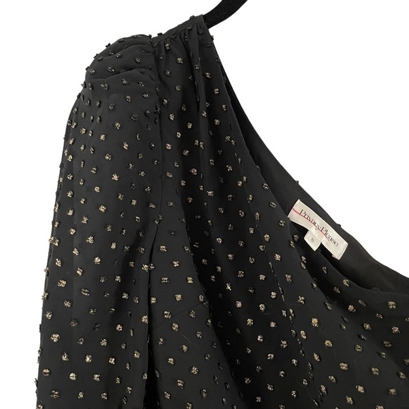 Revolve Privacy Please Claire Top, Black & Gold, Size S - Picture 3 of 6